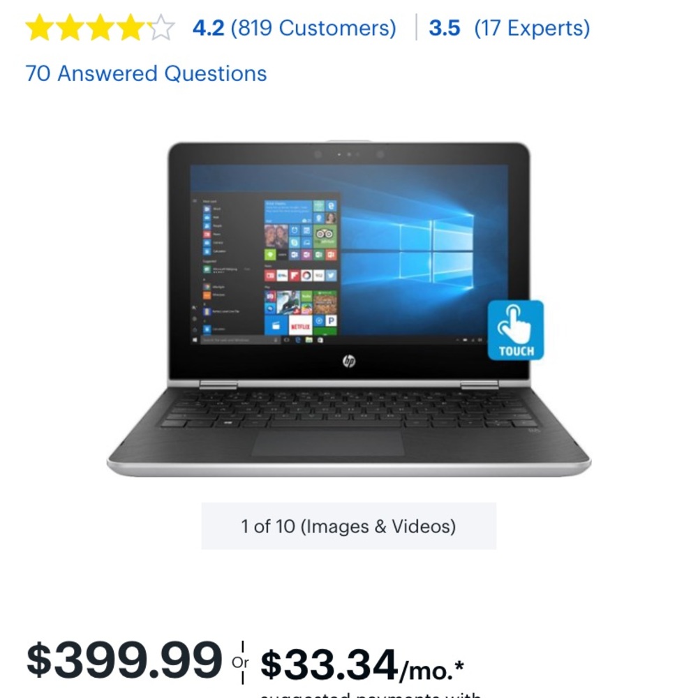 Hp pavilion laptop/ tablet ONLY $300